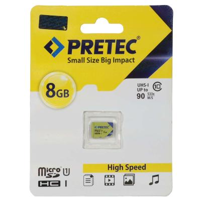 PRETEC microSDHC U1 Class 10 533X -90MB/s-8GB