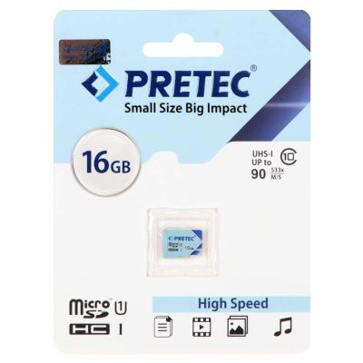 Pretec MicroSDHC U1 533X 90Mb/s - 16GB