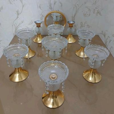 هفت سین مدل باکارات 10پارچه پایه فلزی