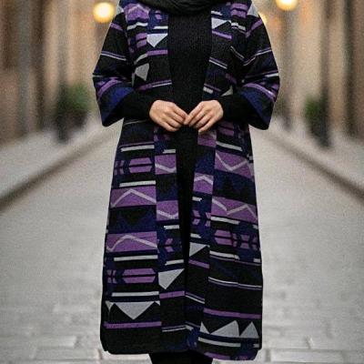 مانتو بافت توییت مدل مانتو بلند بافت کلاسیک