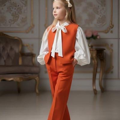 ست دخترانه شومیز شلوار و ژیله مناسب عید