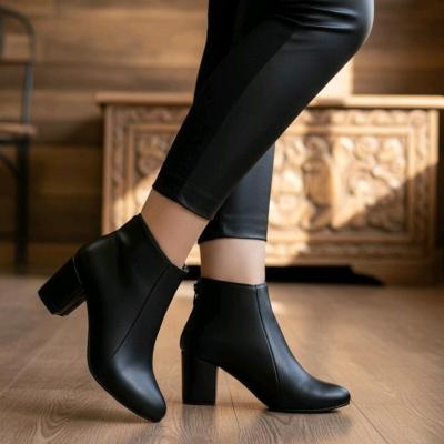 نیم بوت پاشنه دار پنج سانتی