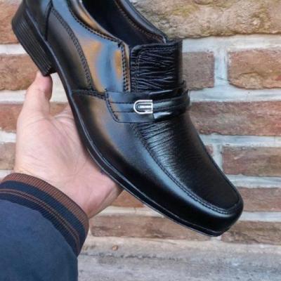 کفش چرم مردانه مشکی