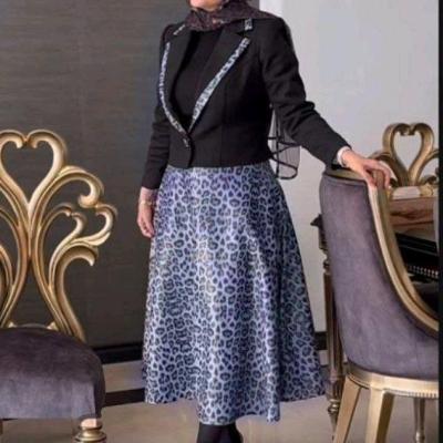 کت و دامن مجلسی پلنگی کد 3951