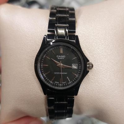 ساعت زنانه تمام مشکی کاسیو