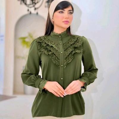 شومیز مجلسی سایز بزرگ مدل نسترن سایز40تا50