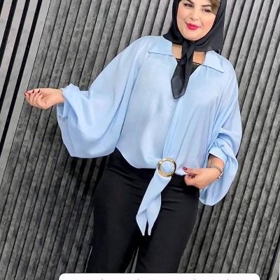 شومیز قواره دار سایز بزرگ مدل رومنس فری سایزتا52