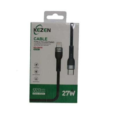 کابل شارژ PD تایپ سی به لایتنینگ KEZEN مدل CA410 به طول 1 متر