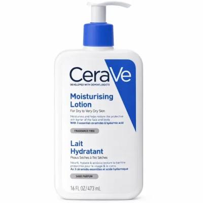 لوسیون آبرسان صورت و بدن سراوی lait hydratant پوست خشک 437ml کد 176