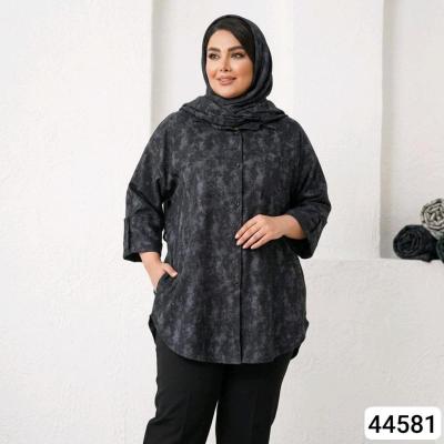 مانتو اسپرت زنانه گازوئیلی سایز بزرگ فری تا سایز52کد 44581