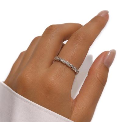 انگشتر نگیندار نقره 925 وارداتی