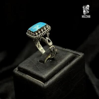 انگشترنقره مردانه فیوزه نیشابورکدaf1029