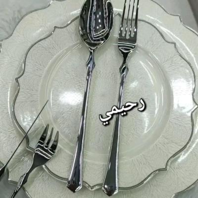 سرویس قاشق و چنگال 24نفره 120 پارچه یونیک نقره ای جدید خاص (پس کرایه )