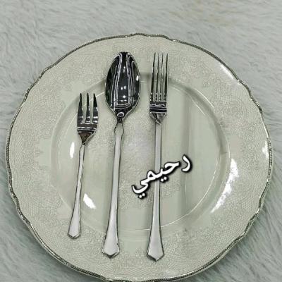 سرویس قاشق و چنگال 24نفره 120 پارچه یونیک نقره ای جدید خاص (پس کرایه )