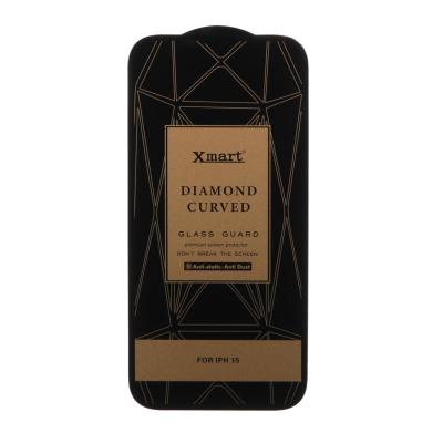 محافظ صفحه نمایش شیشه ای اورجینال XMART - Diamond Curved ESD Anti Static مدل Apple iPhone 16 / iPhone 15 / iPhone 14 Pro