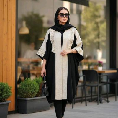 مانتو پانچو کریشه مراکشی مدل سوزن دوزی و پولک هندی کد 0321