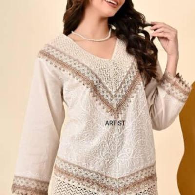 شومیزهندی مجلسی شومیز نخی هندی خامه دوزی