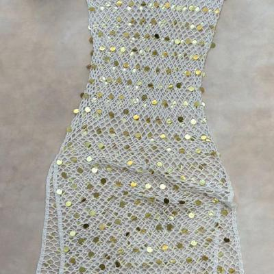 پیراهن ساحلی زنانه نخ پنبه بارین ویر مدل رومایویی