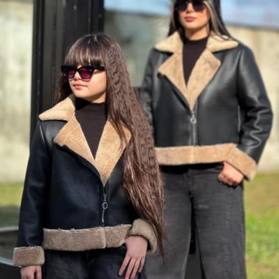 کت چرم بوفالو ست مادر دختری