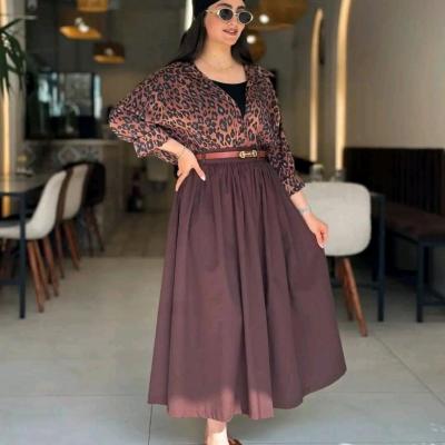 شومیز دامن همراه کمربند