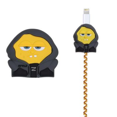 ست سیلیکونی عروسکی محافظ کابل و شارژر اپل 20 وات - طرح 1