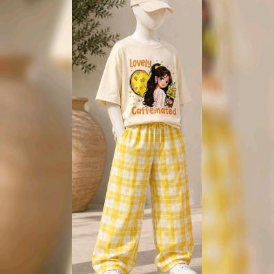ست تیشرت و شلوار بگ بچگانه دخترانه لاولی