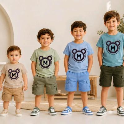 ست بچگانه تیشرت و شلوارک کتان پسرانه میکی