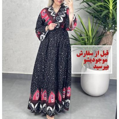 پیراهن ساحلی زنانه رنگ‌بندی زیبا خنک و شیک ارسال رایگان