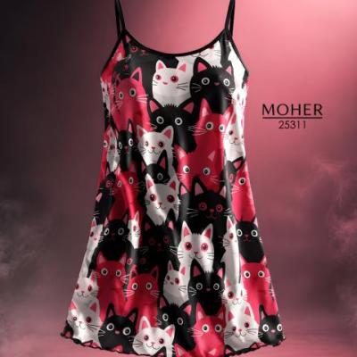 لباس خواب سایز بزرگ طرح گربه