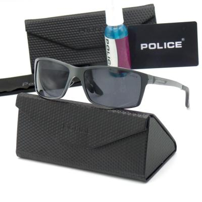 عینک آفتابی آلومنیومی مردانه پلیس UV400 دسته فنر POLICE