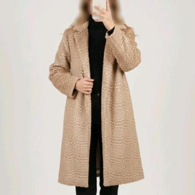 پالتو زنانه خز آستردار مزونی مدل پوست ماری ترک