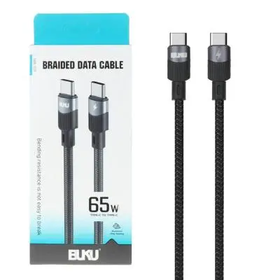 کابل شارژ فست BUKU Type-C To Type-C مدل MA-104 65W - MMS