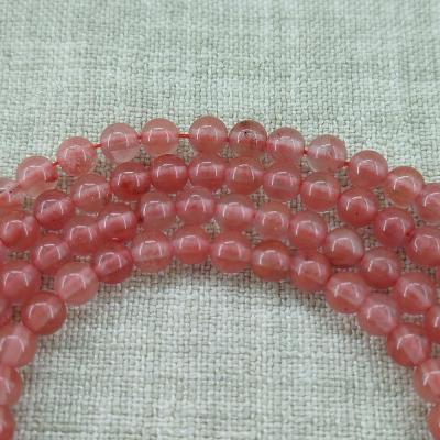 سنگ اصلی کوارتز چری 4 میل، فروش بصورت ریسه 40 عددی