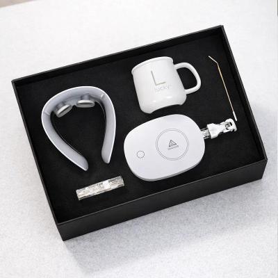 پکیج هدیه سازمانی آرامش ( ماگ هیتر دار ماساژور گردن جعبه لاکچری)