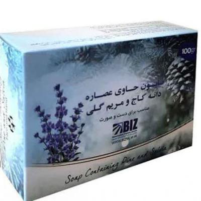 صابون حاوی عصاره دانه کاج و مریم گلی