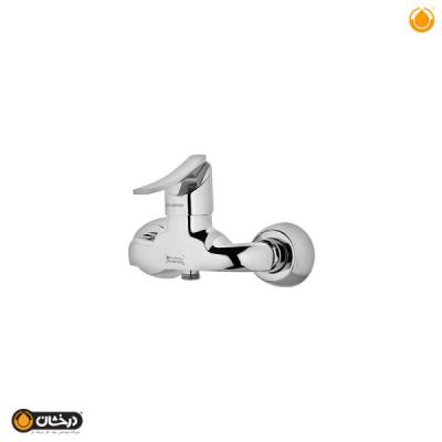 شیر توالت کروم مدل لوکس درخشان
