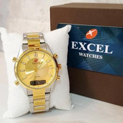 ساعت مچی مردانه دوزمانه EXCEL اکسل مدل EX-6245 موتور ژاپن