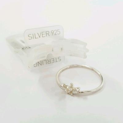 انگشتر نقره عیار 925 نگین دار ، عیار حک شده داخل انگشتر