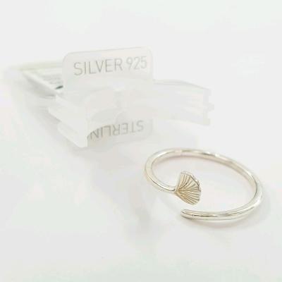 انگشتر نقره عیار 925 طرح صدف ، کار فوق‌العاده حرفه ای