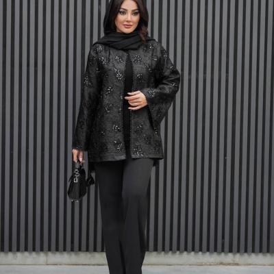 مانتو مجلسی ژاکارد مدل فرناز