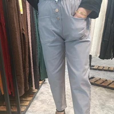 شلوار کتان کمرهویجی جنس اصلی