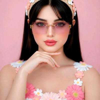 عینک آفتابی کارتیر مستطیلی دخترانه پینترستی صورتی های لایت