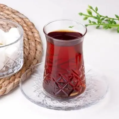 استکان و نعلبکی تایملس پاشاباغچه بسته 6 تایی 96991 timeless