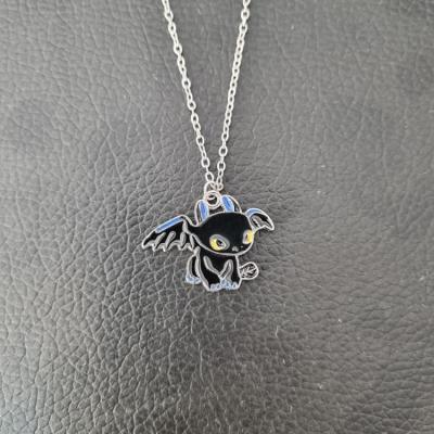 گردنبند دخترانه مدل اژدها بی دندون