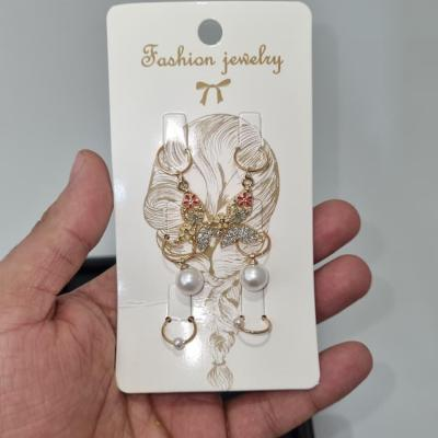 پک حلقه مو پروانه و مروارید