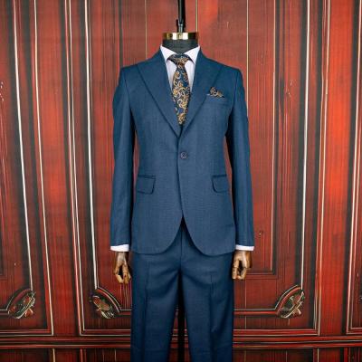 کت شلوار سرمه ای چهارخانه محو فیلافیل