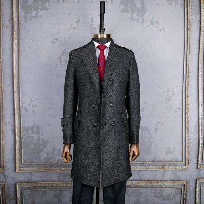 پالتو مردانه ذغالی جناقی درشت