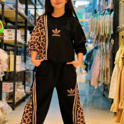 ست کراپ شلوار پلنگی دخترانه