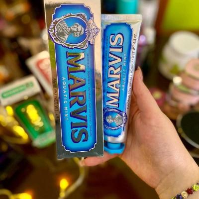 خمیردندان نعنا دریایی مارویس آبی حجم 85 میل Marvis