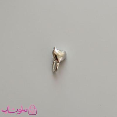 پیرسینگ فیک بینی مدل قلب نقره ای رنگ کد 849